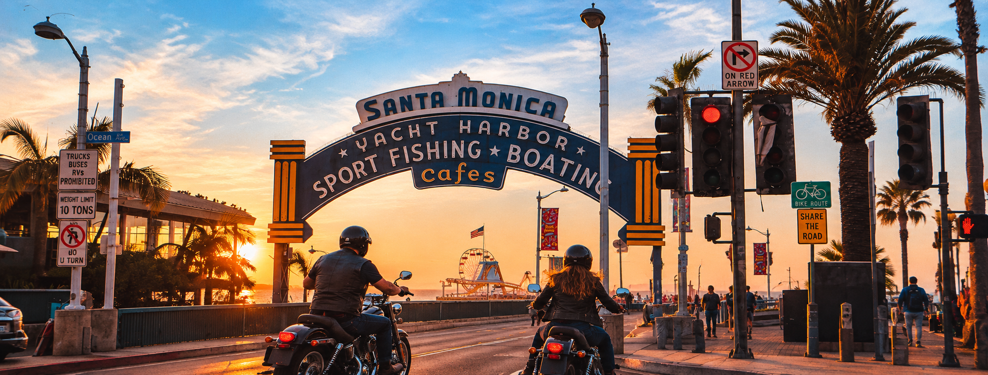 Popular Riding Routes in Santa Monica